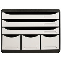 MODULE DE CLASSEMENT STOREBOX 6 TIROIRS GLOSSY - BLANC BRILLANT