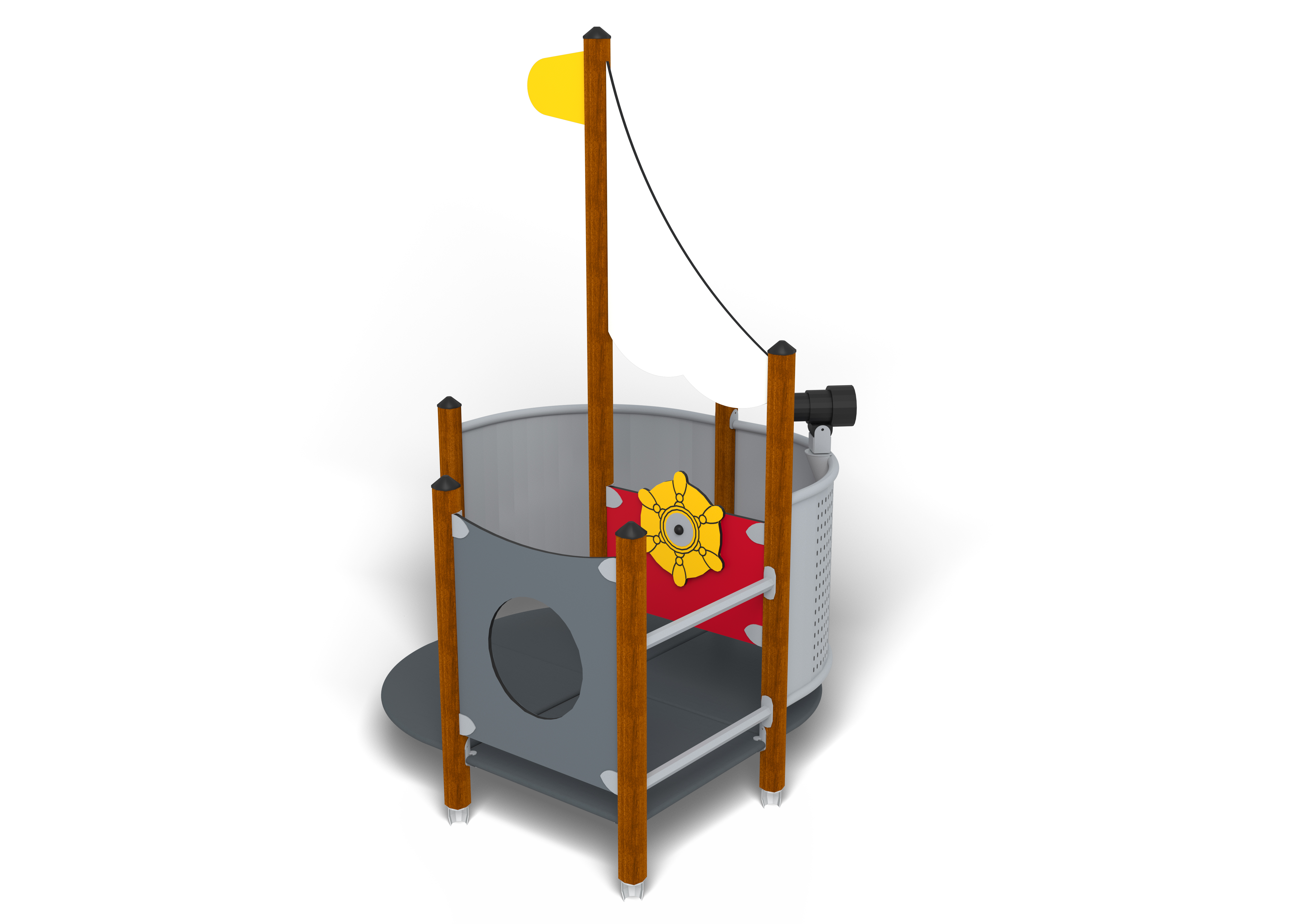 Structure multi-jeux UniMini Port Hags - Pour enfants de 1 à 5 ans - Montage en 9 heures_0