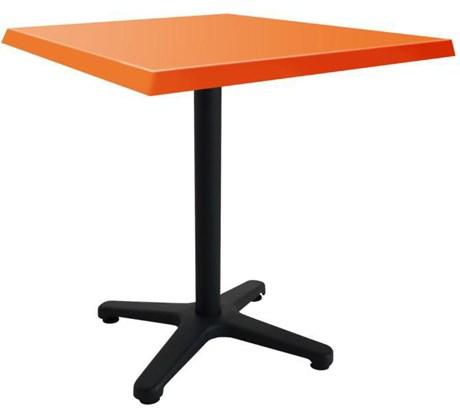 TABLE DE TERRASSE LUXEMBOURG ORANGE 70 X 70 CM