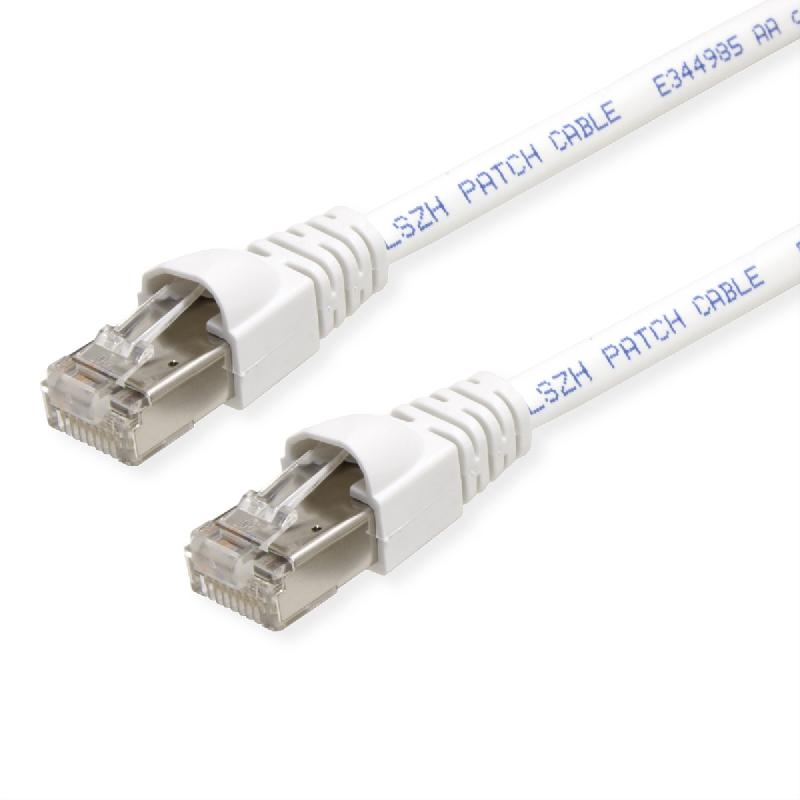 Telegärtner cordon s/ftp, cat.6a, lsoh, blanc, 1,5 m_0