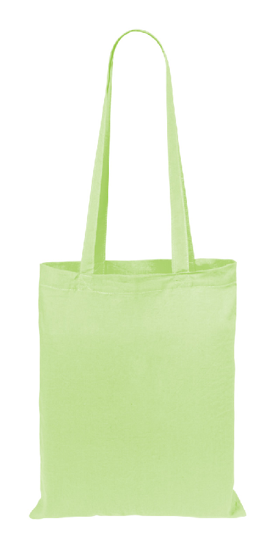 Tote bag coloré - 100% coton - 140 g/m² - anses longues - couleur vert_0