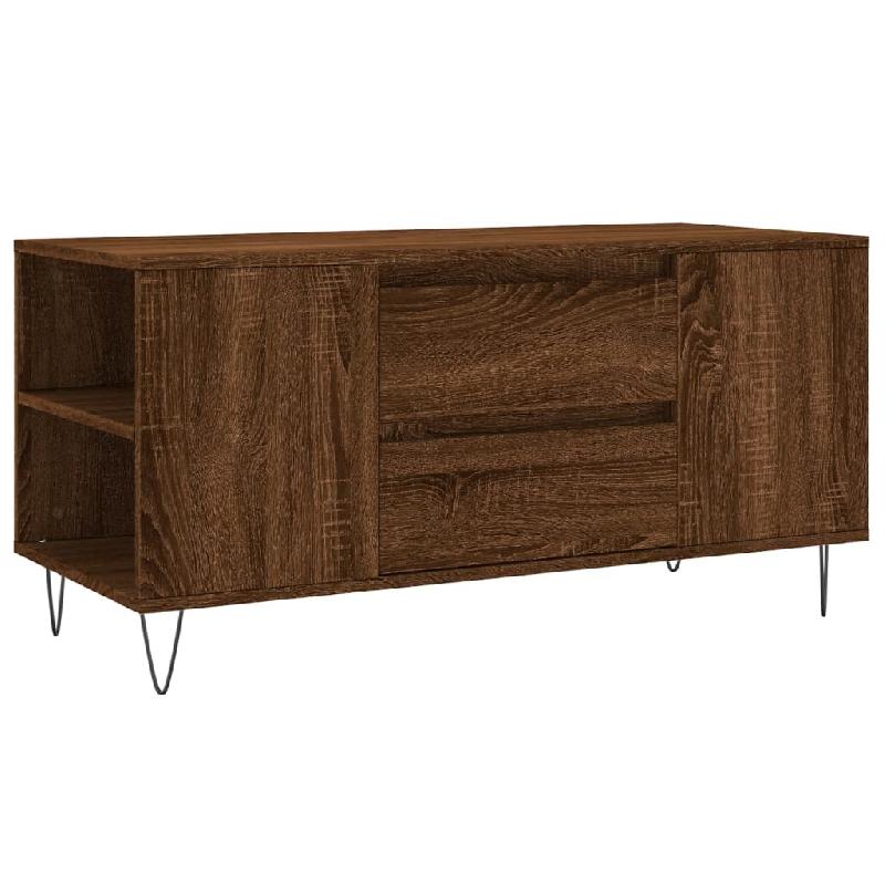 VidaXL Table basse chêne marron 102x44,5x50 cm bois d'ingénierie Modèle Atlas Advance - 831003_0