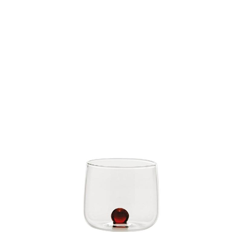 Zafferano Bilia Tumbler Junior coffret de 6 verres ambre en verre borosilicaté fait à la main pour liqueurs et amers, design élégant et résistant_0