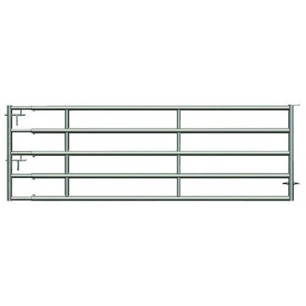401F155#45SS - Barrière de stabulation extensible 5 lisses en acier galvanisé - Equip’Horse_0