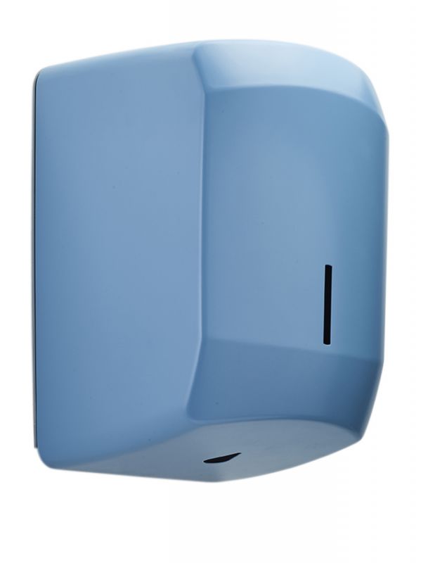 52738 - clara distributeur essuie-mains à dévidage central 450 formats bleu pastel - rossignol professionnel - 225 x 230 x 327 mm_0
