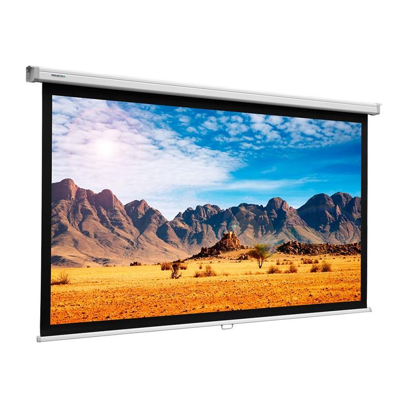 Écran manuel ProScreen Projecta - différentes tailles disponibles - surface plane et remontée contrôlée_0
