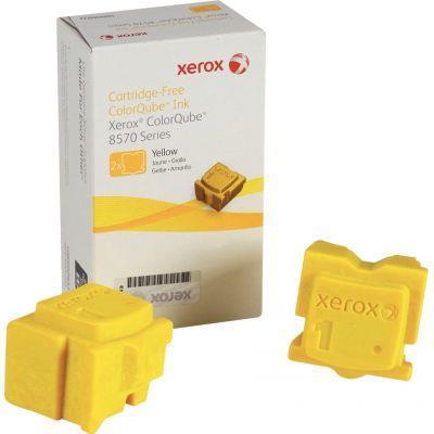 Boite de 2 bâtonnets d\'encre solide à la marque Xerox 108R00933 jaune_0