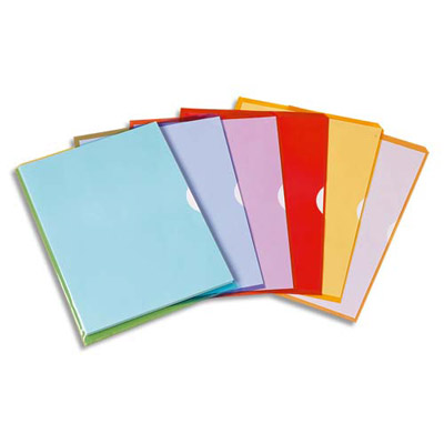 BOÎTE DE 50 POCHETTES-COIN FARD'LISS EN PVC 18/100E - COLORIS ASSORTIS