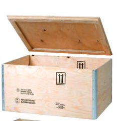 Caisse-palette en bois et contreplaqué pliable - 5mm NIMP15 - Protection optimale pour transport et stockage_0