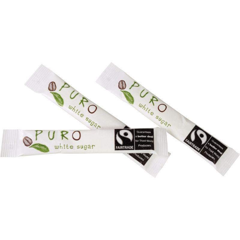 Carton de 500 bûchettes de sucre PURO - 5g pur sucre de betterave - Miko Café Service_0