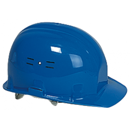 Casque de chantier bleu - bande anti-transpiration - EARLINE | 65101_0