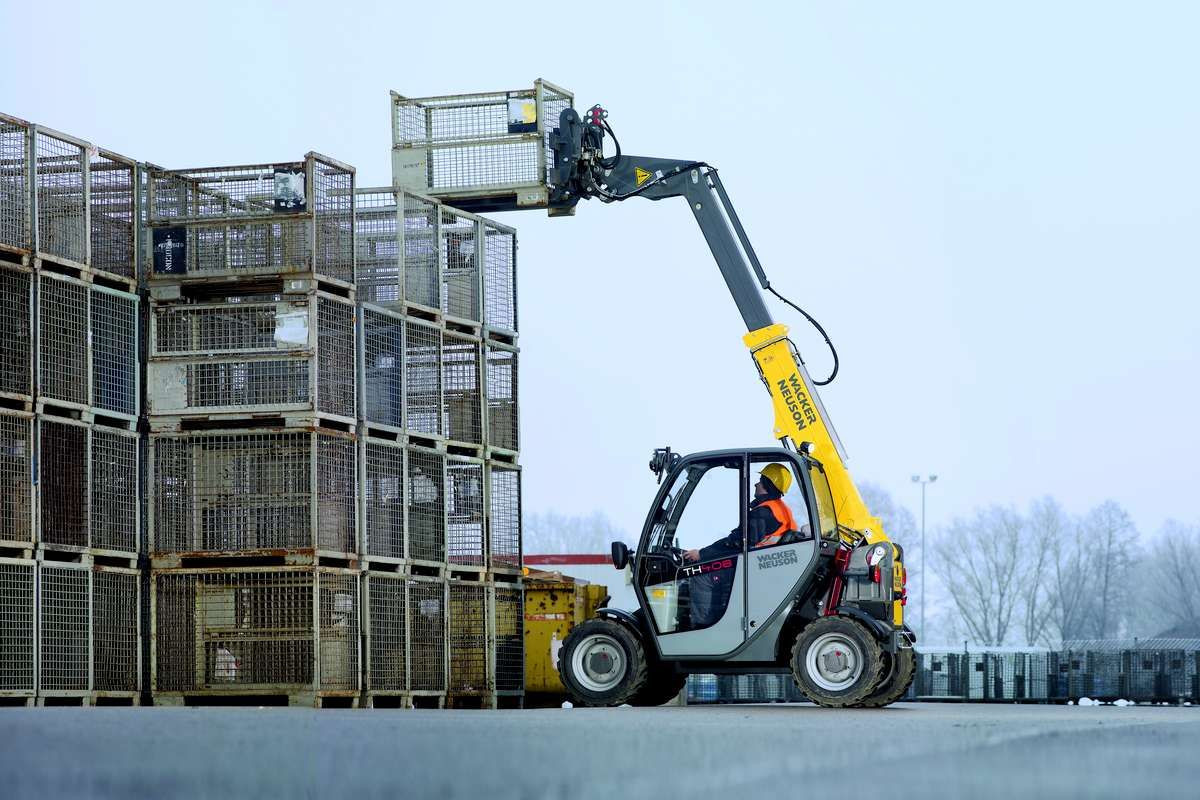 Chariot télescopique Wacker Neuson TH408 - 800 kg - Hauteur de levage 4,145 m_0