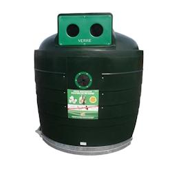 Colonne aérienne d'apport volontaire 4m3 kinshofer  pehd valory -lot de 4 - VERT - vert 0727156535254_0