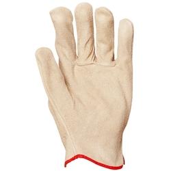 Coverguard - Gants manutention beige tout croûte de vachette standard EUROSTRONG 1110 (Pack de 12) Beige Taille 9 - 3435241011091_0