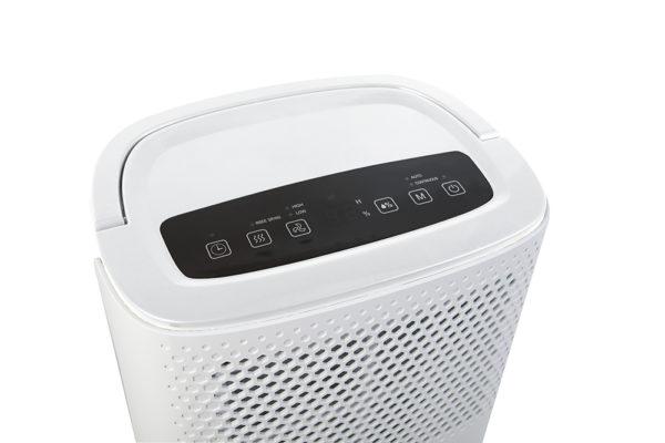 DÉSHUMIDIFICATEUR D'AIR PORTABLE TEMPO - ABSORBEUR D'HUMIDITÉ SILENCIEUX - PROGRAMMABLE - POUR PIÈCE DE 20M² - 20L/JR - 380W  BLANC_0