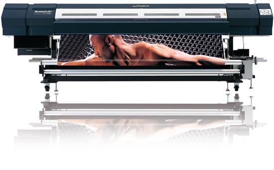 Imprimante jet d'encre grand format Roland AdvancedJET AJ-1000 - haute vitesse 90 m²/h - 6 couleurs CMYK+LcLm_0