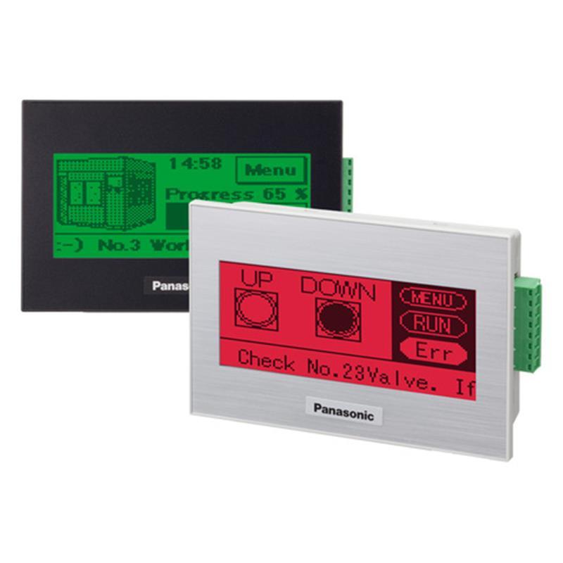 Interface homme machine tactile GT02G2 - 3.8 pouces, boîtier noir, RS232C, 24VDC, emplacement carte SD_0
