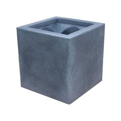 Jardinière en polyéthylène Tango 55 x 55 x 56 cm Roto - gris 3831116102282_0