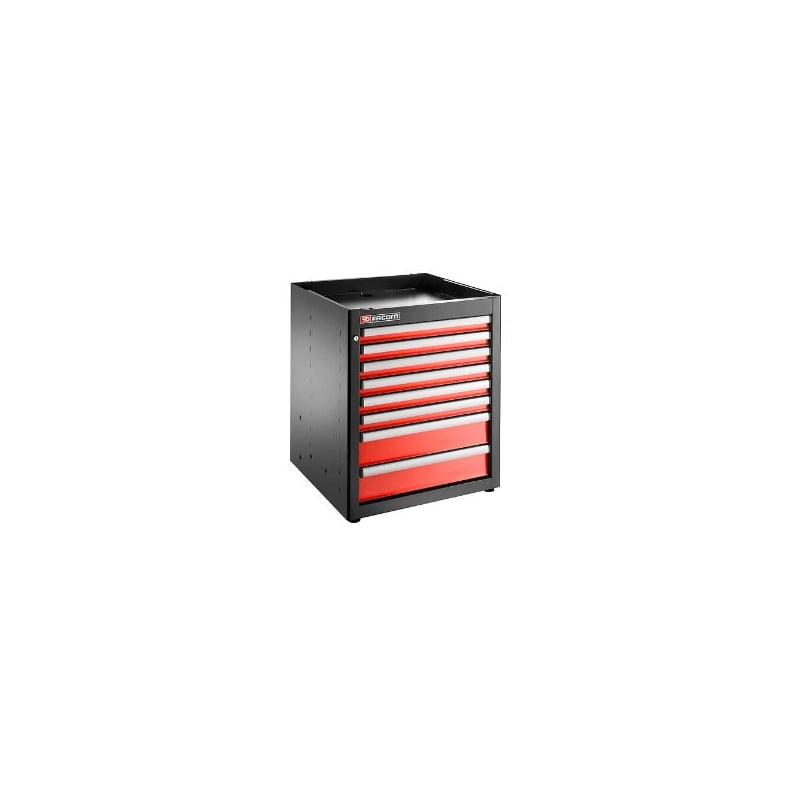 Jls3 meuble bas simple a 8 tiroirs rouge - jetline - FACOM france | jls3-mbs8t_0