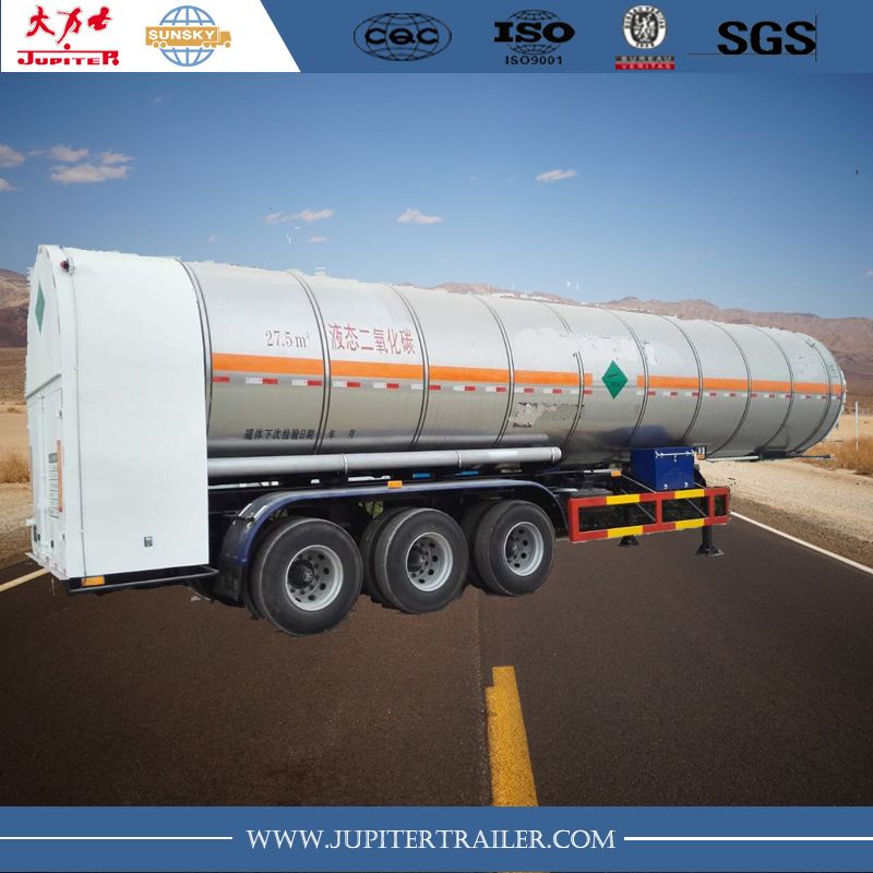 Lng tank - remorque citerne - Xiamen Sunsky Trailer Co., Ltd - capacité 27000 kg - essieu tridem avec isolation sous vide_0