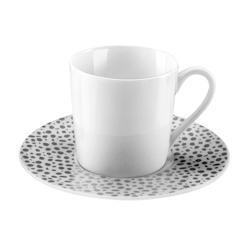 MEDARD DE NOBLAT Baghera Platine - Coffret 6 tasses et soucoupes café - 3546699229690_0