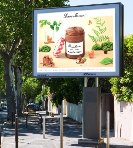 Panneau sucette JCDecaux - Affichage publicitaire grand format 8m² - Souplesse et visibilité maximale_0