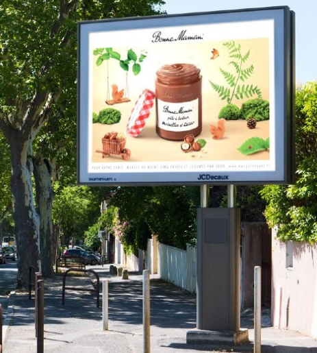 Panneau sucette pour un affichage publicitaire grand format_0