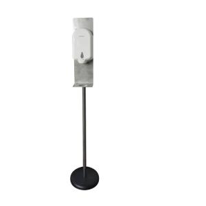 Pied support pour distributeur 10200 - inox brossé et acier époxy noir - réf. 10201_0