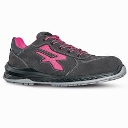 U-Power - Baskets de sécurité basses pour femmes anti perforation TOKYO - Usage général - ESD S1P SRC Gris / Rose Taille 38 - 38 gris matière syn_0