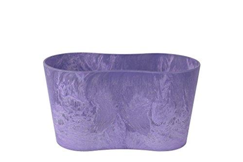 Artstone pot de fleurs - Bac à plante duo claire, 20x11cm, ultraléger, résistant au gel et recyclable_0