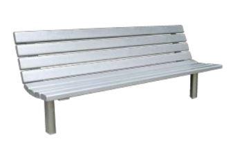 Banc public en plastique éco-design - Syntal Acryl renforcé acier - 160 cm - Normes NF 99610_0