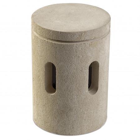 Bollard antibes ip55 e27 60w piedra leccese_0