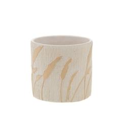 Cache pot Blé 17,5 cm -  Beige Rond Ciment Amadeus 17.5x17.5 cm - beige ciment 3520071906317_0