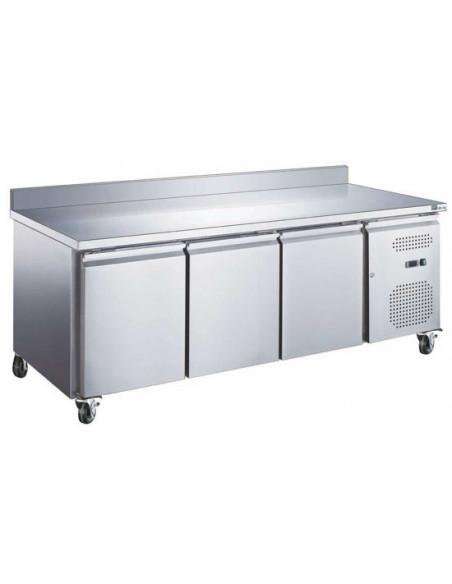 Desserte réfrigérée positive adossée 3 portes GN 1/1 - Inox AISI304 - Référence : AA3PD_0