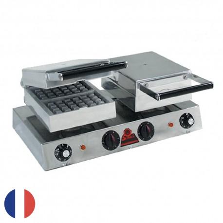 Gaufrier électrique express Sofraca - 2 fers spécial surgelés avec minuterie - Cuisson rapide et homogène_0