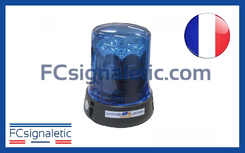 Gyrophare Gyroled bleu embase ISO XL classe 1 flash STANDBY MERCURA 23408-01_0