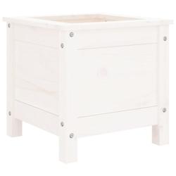 Helloshop26 - Jardinière bac lit surélevé plantes fleurs terrasse jardin 40 x 40 x 39 cm bois massif de pin blanc 02_0037532 - 3000214258300_0