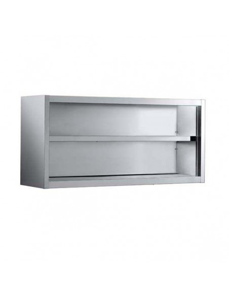 Meuble inox haut avec une étagère réglable - SPG10_0