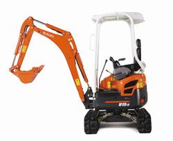 Mini-pelle U15-3 - 1600 kg, 13 ch, rotation ultra-courte, moteur Kubota diesel_0