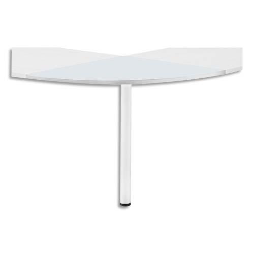 MT International - Angle de liaison pour bureau droit blanc - L80 x H2,5 x P80 cm_0