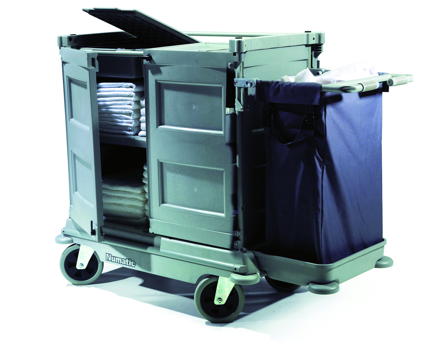 Chariot hôtelier compact Nkl16hf - sac 100L - fermeture rigide et châssis robuste_0