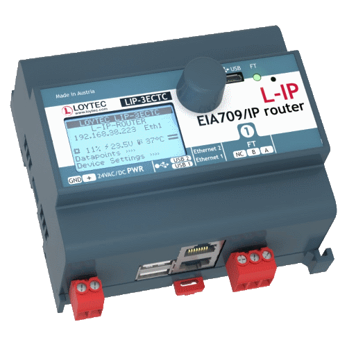 Routeur LonWorks® 1 port FTT10 vers IP - LIP ECTC - 1_0