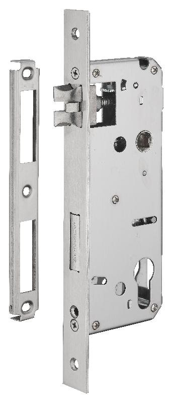 Serrure à encastrer pour porte d'intérieur - A50mm EA85mm - Bout carré - Thirard_0