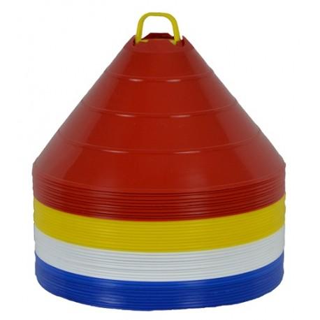 Jeu de 40 multi-marqueurs géants - 15 cm - 4 coloris pour accessoires multisports - Réf. Sf063428_0