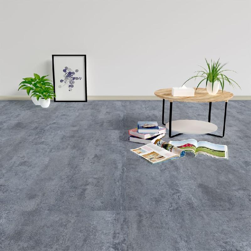 Vidaxl planches plancher autoadhésives 20 pcs pvc 1,86 m² marbre gris 330160_0
