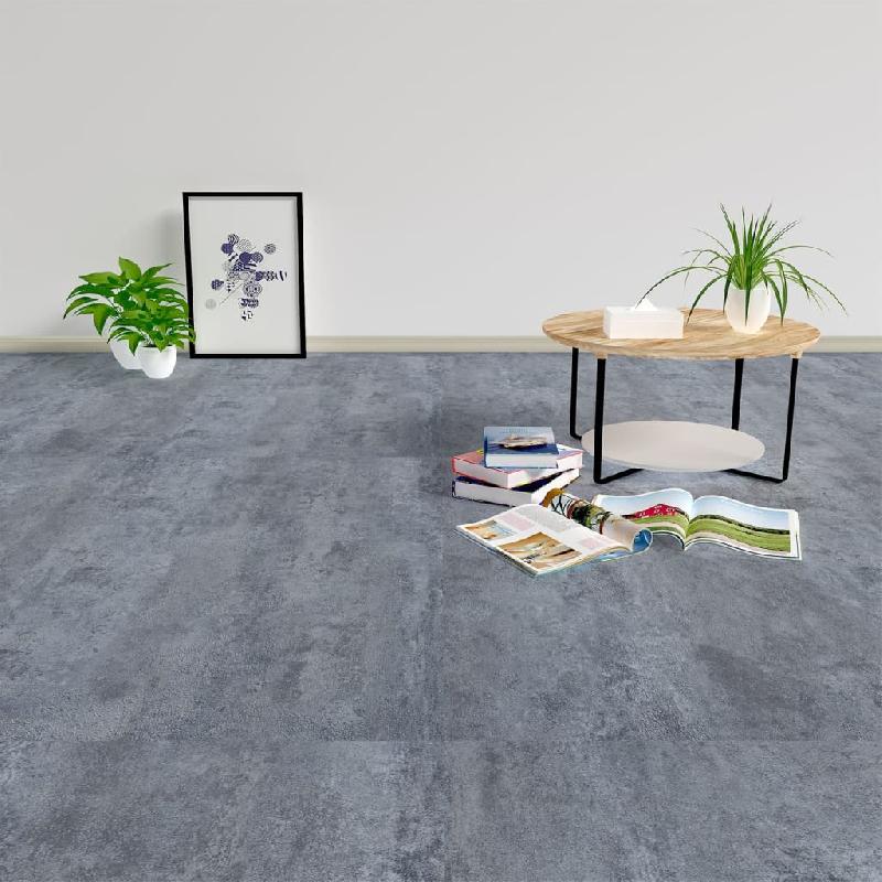Vidaxl planches plancher autoadhésives 20 pcs pvc 1,86 m² marbre gris 330160_0