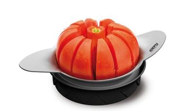 114-13590 - Coupe tomate Pomo en acier inoxydable et plastique - Gefu - Diamètre 10,8 cm_0