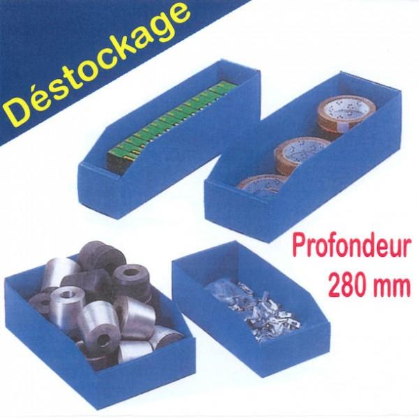 Bac de rangement polypropylène Eco - Profondeur 280 mm - Capacité 2,5 litres - Résistant à l'eau et aux agents chimiques_0