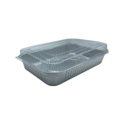 Barquette aluminium premium 2000ml + couvercle par 50 pièces JORIDEAL - aluminium 8007626032950_0