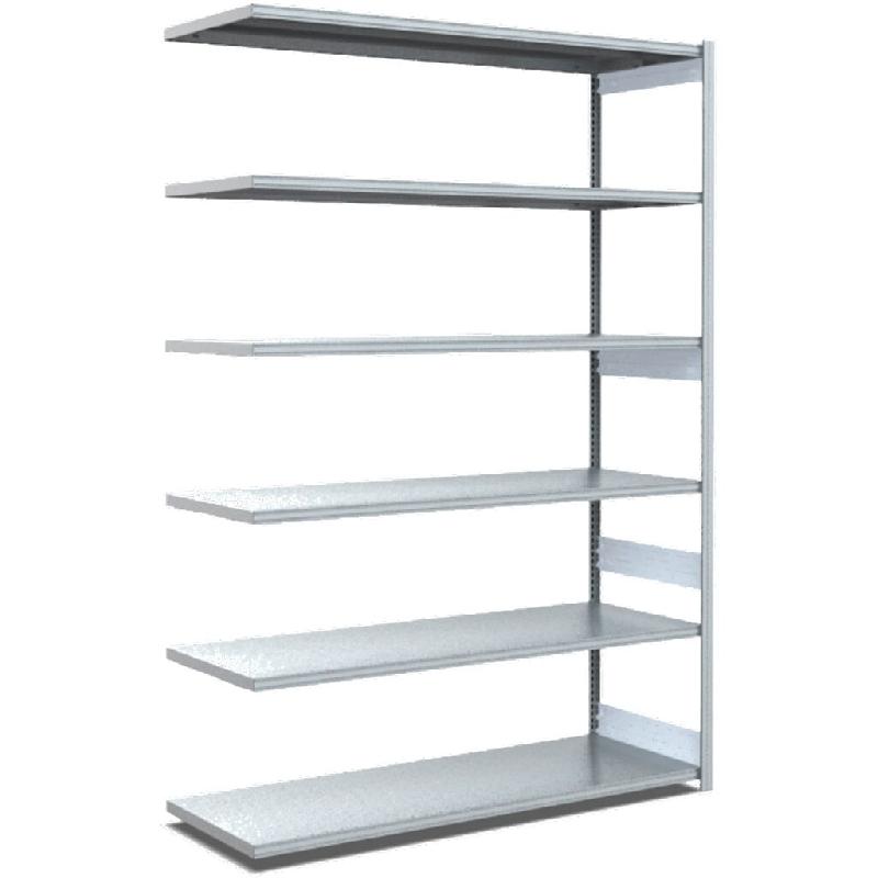 BITO Rayonnages à tablettes, type EL - charge par tablette 100 kg L1308 mm x P624 mm x H2500 mm finition galvanisée - acier 4250692956475_0